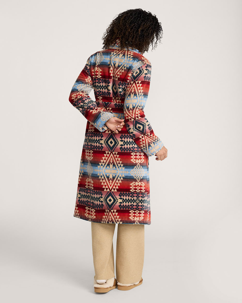 PENDLETON WOMEN'S COTTON TERRY VELOUR BATHROBE