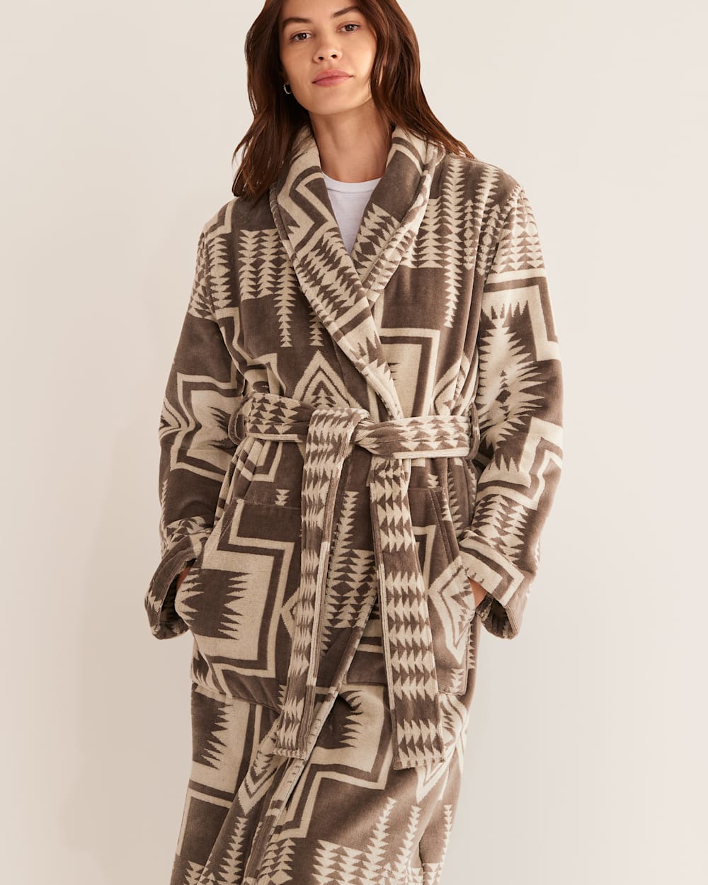 PENDLETON WOMEN'S COTTON TERRY VELOUR BATHROBE
