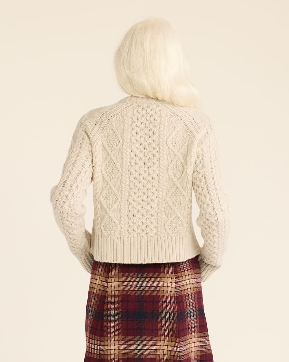 PENDLETON WOMEN'S SHETLAND COLLECTION FISHERMAN SWEATER