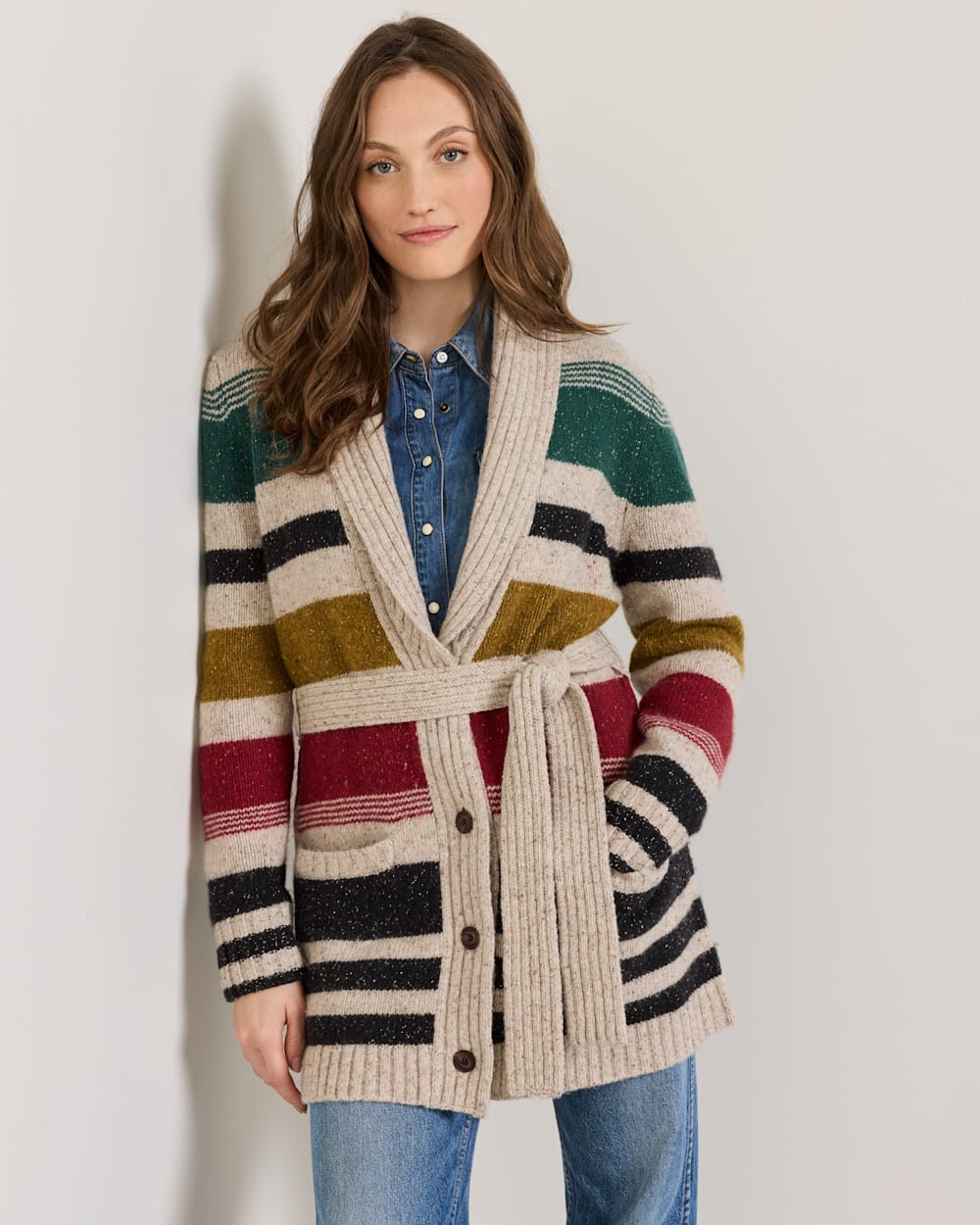 PENDLETON WOMEN'S CAMP STRIPE CARDIGAN