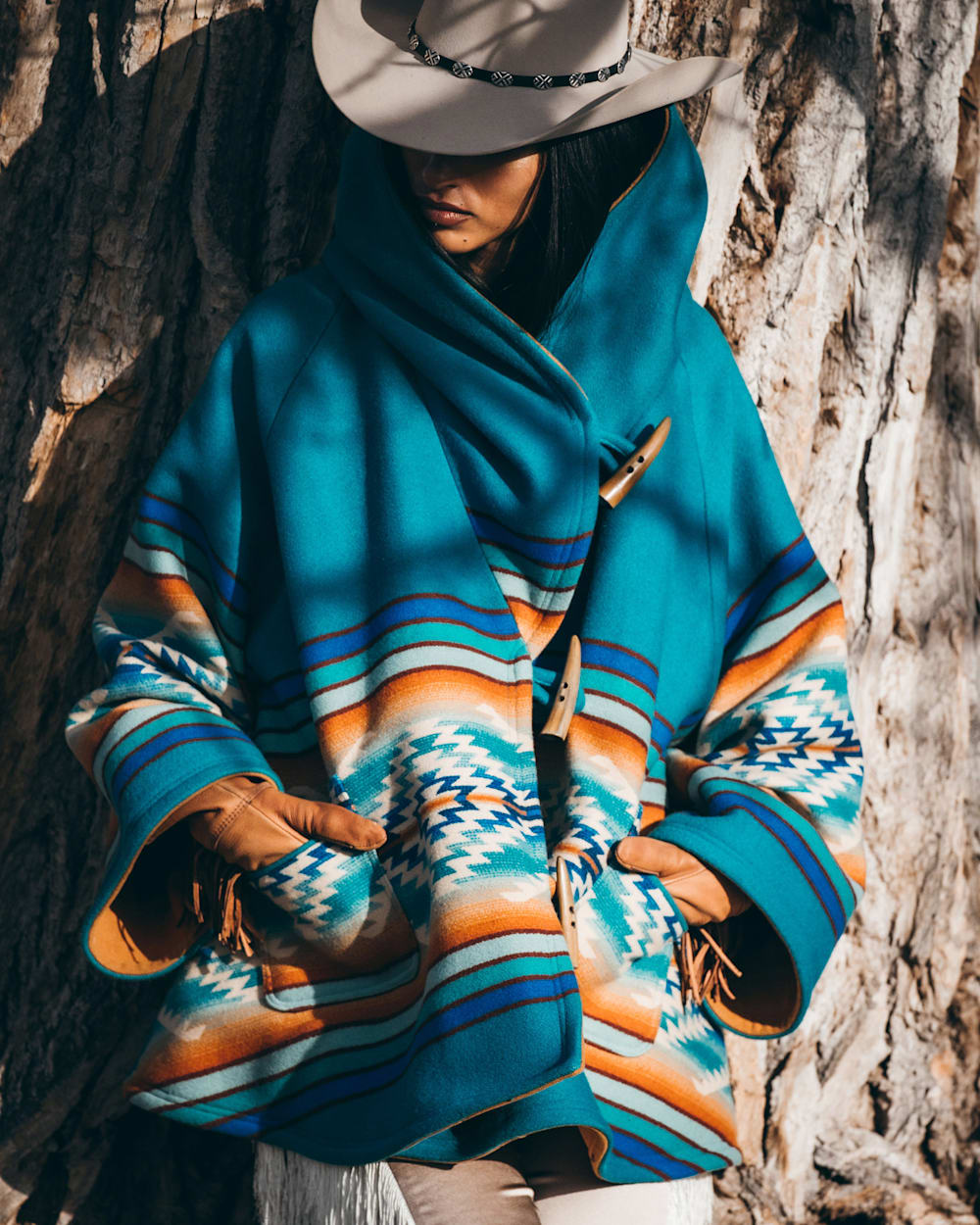 PENDLETON LINDSEY THORNBURG X PENDLETON BLANKET CLOAK