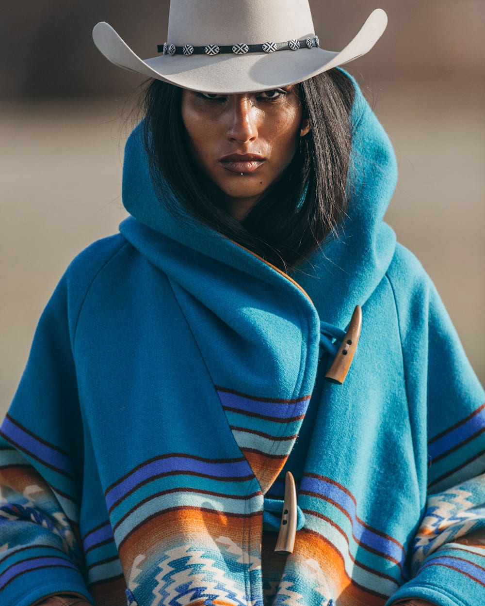 PENDLETON LINDSEY THORNBURG X PENDLETON BLANKET CLOAK