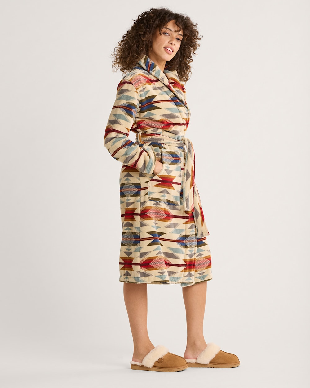 PENDLETON WOMEN'S WYETH TRAIL COTTON TERRY VELOUR ROBE