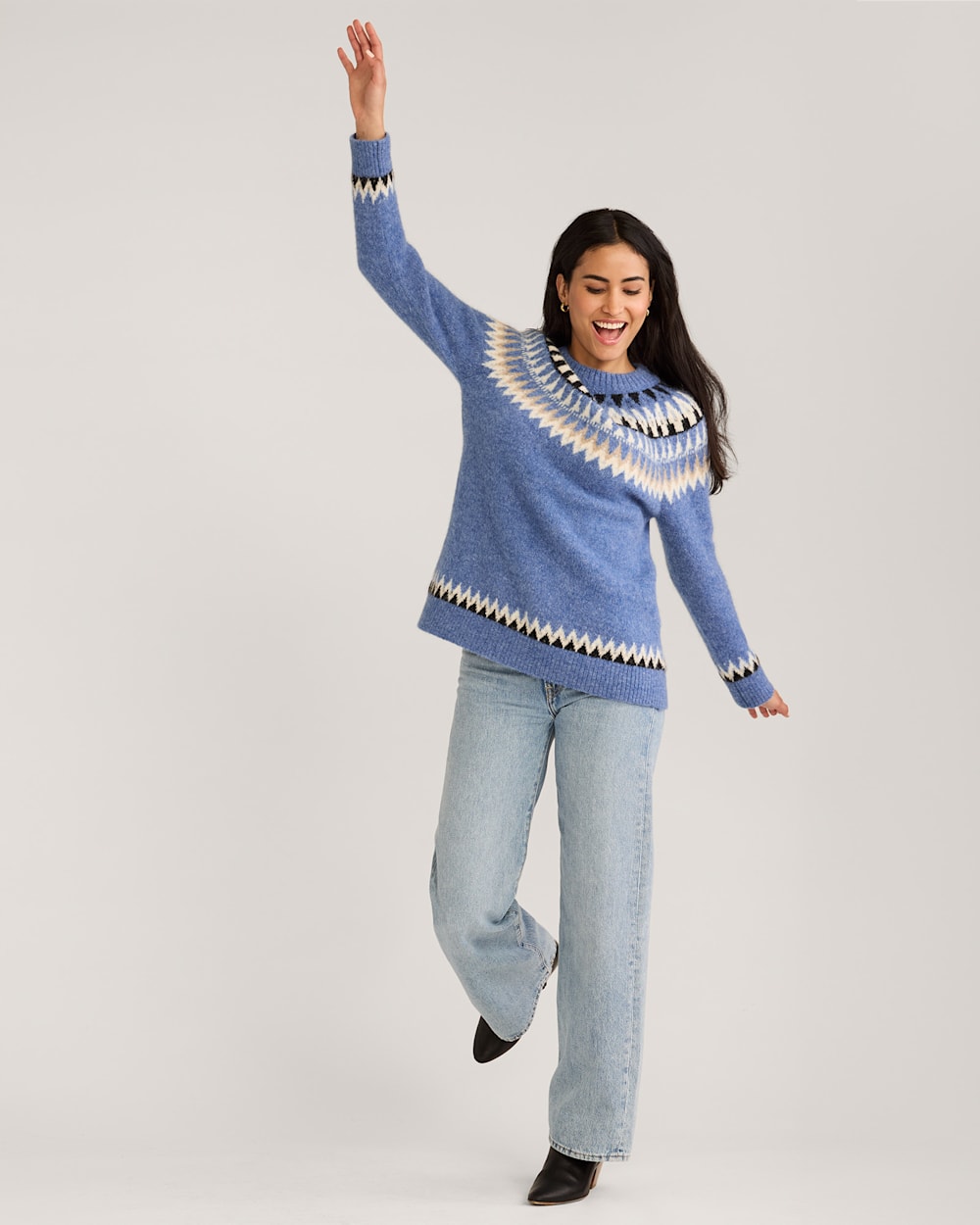 PENDLETON WOMEN'S OVERSIZED ALPACA FAIR ISLE SWEATER