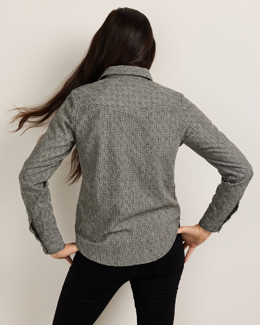 PENDLETON WOMEN'S TEXTURED WOOL GAMBLER SHIRT