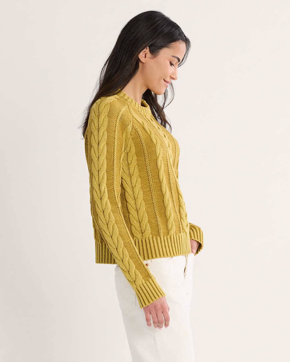 PENDLETON WOMEN'S COTTON CABLE SWEATER