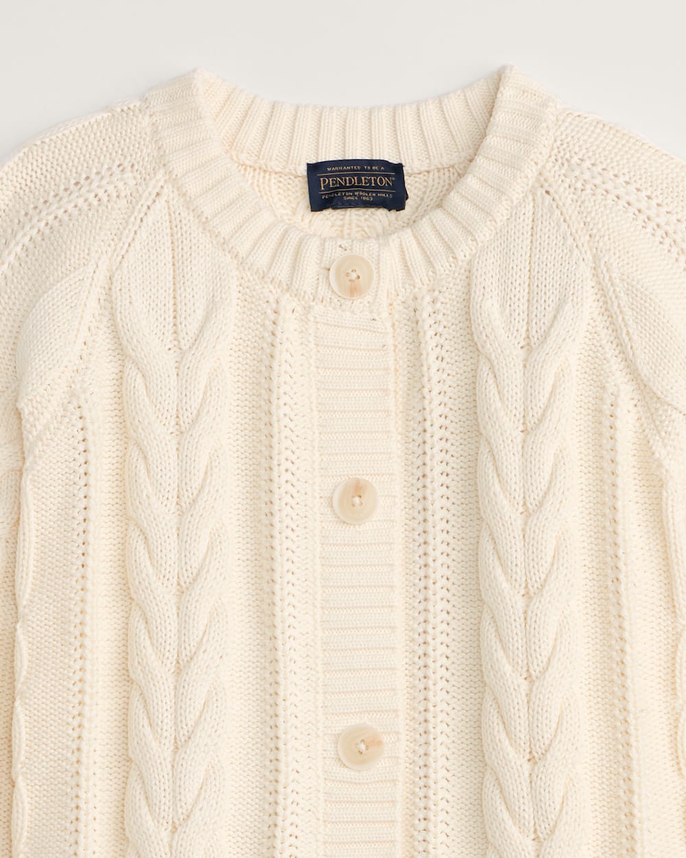 PENDLETON WOMEN'S COTTON CABLE CARDIGAN