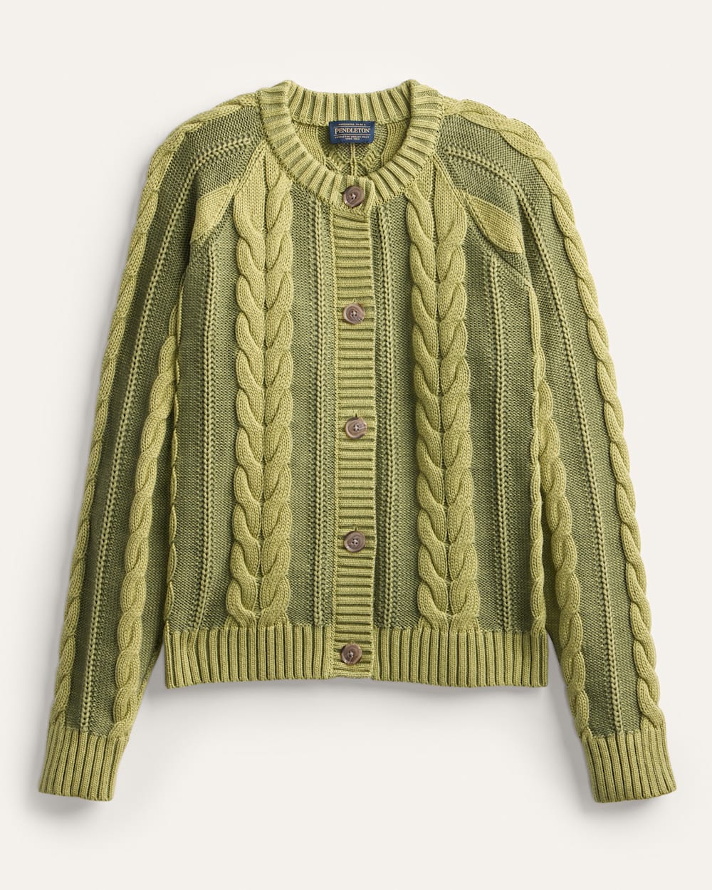 PENDLETON WOMEN'S COTTON CABLE CARDIGAN