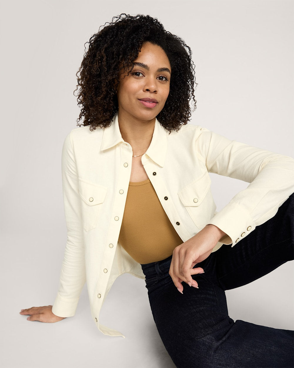 PENDLETON WOMEN'S COTTON TWILL GAMBLER SHIRT