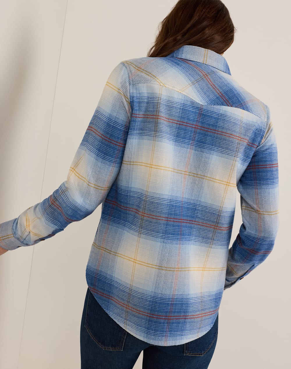 PENDLETON WOMEN'S PLAID COTTON FLANNEL RELAXED SHIRT