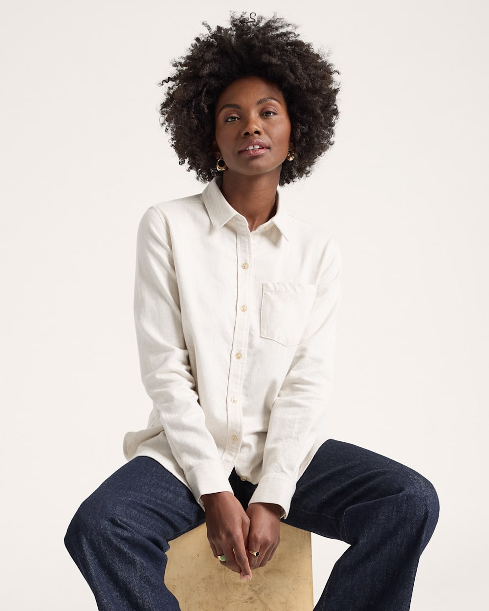 PENDLETON WOMEN'S COTTON FLANNEL RELAXED SHIRT
