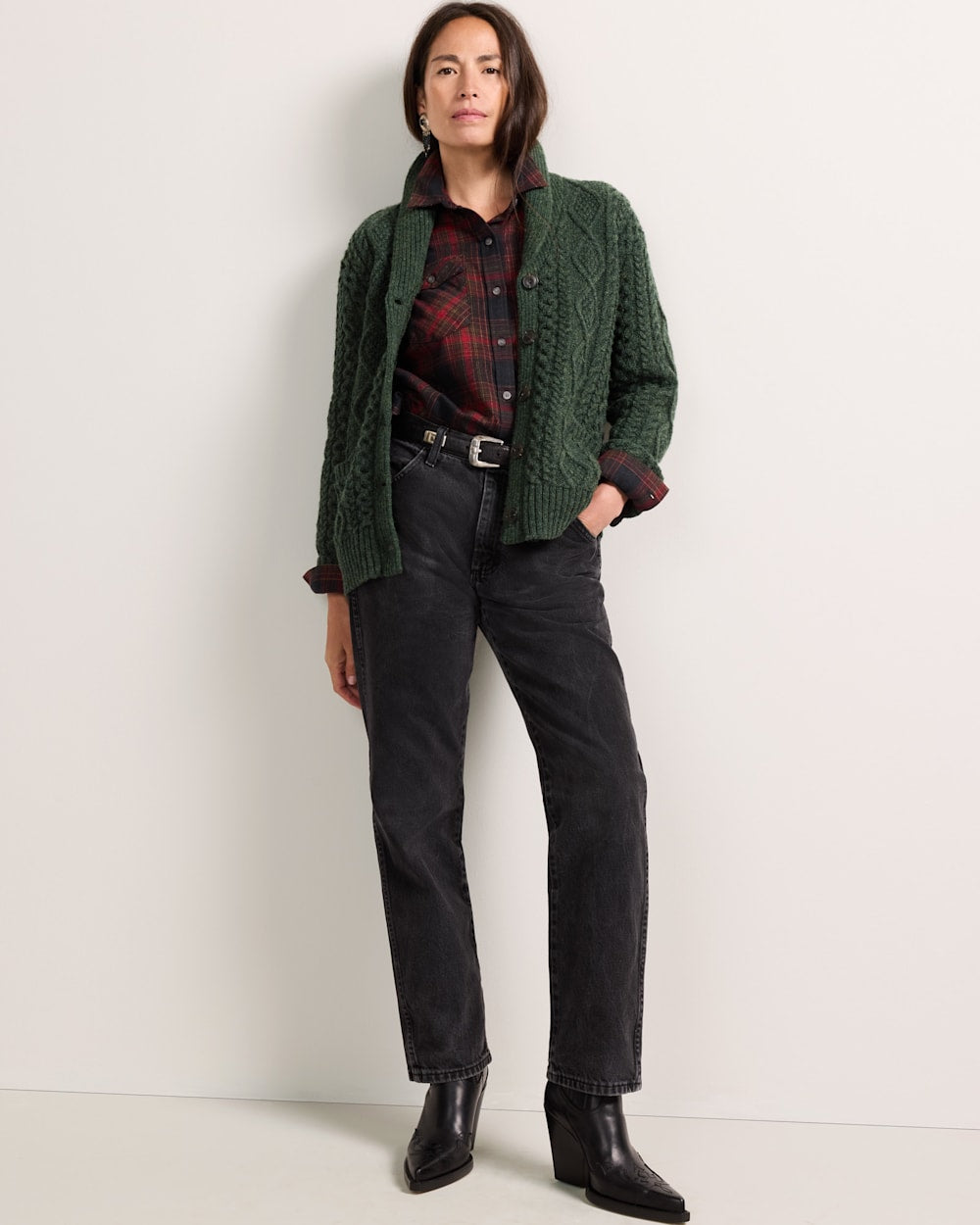 PENDLETON WOMEN'S FISHERMAN WOOL CARDIGAN