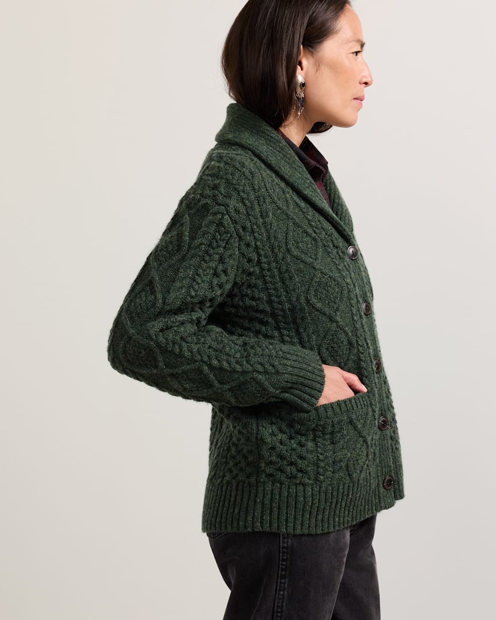 PENDLETON WOMEN'S FISHERMAN WOOL CARDIGAN
