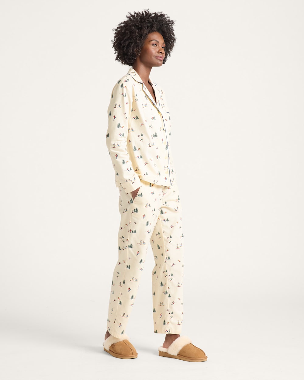 PENDLETON WOMEN'S SKI PRINT FLANNEL PAJAMA SET