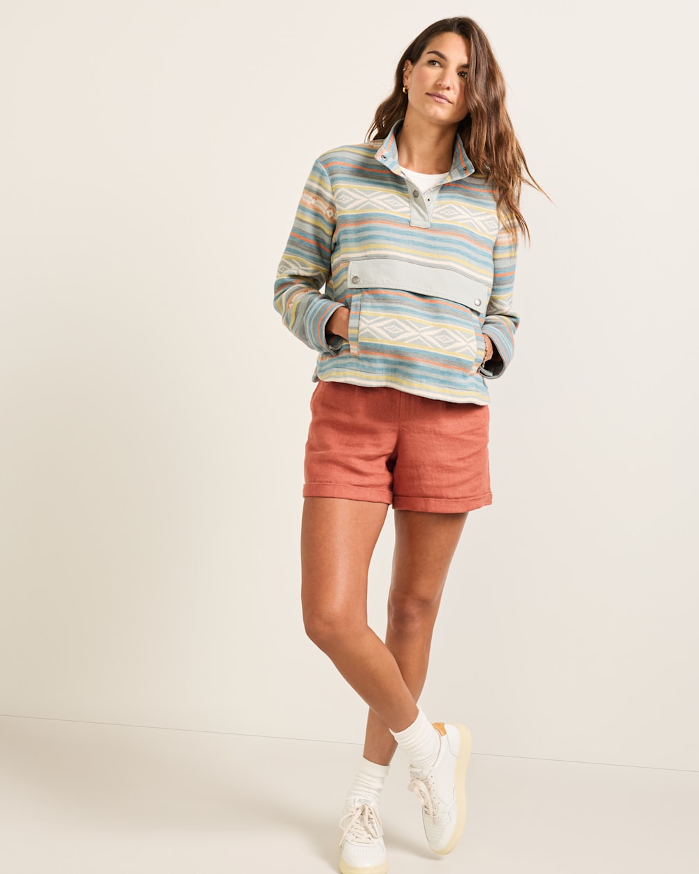 PENDLETON WOMEN'S DOUBLESOFT HALF-SNAP PULLOVER
