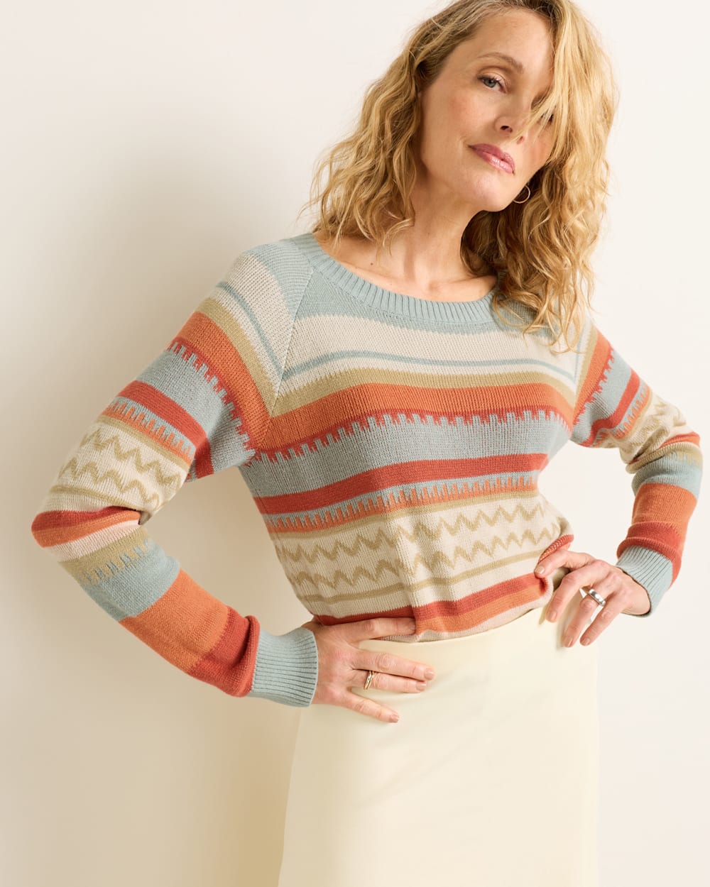 PENDLETON WOMEN'S RAGLAN COTTON SWEATER
