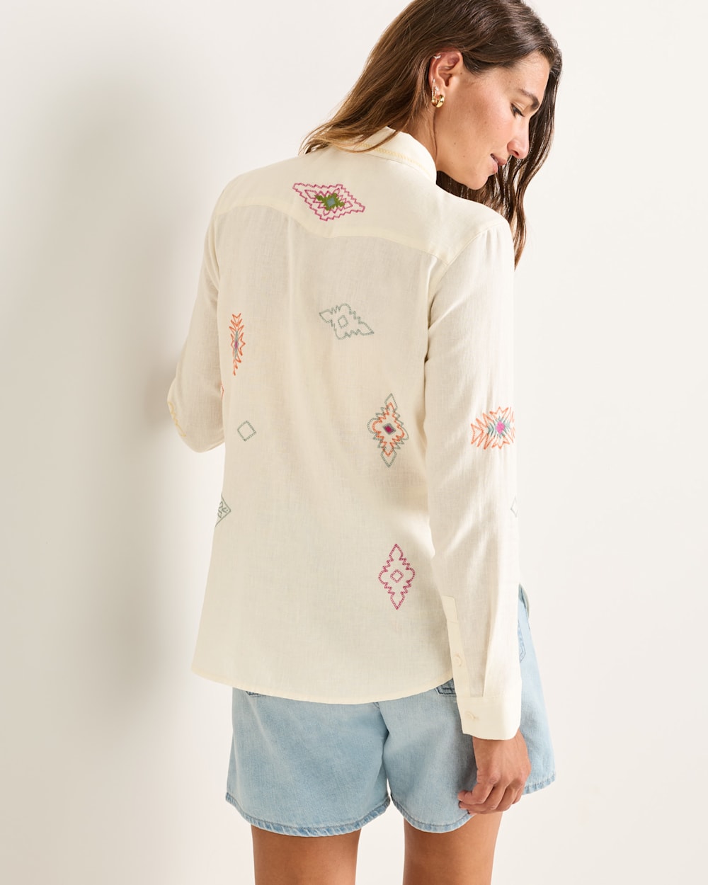PENDLETON WOMEN'S EMBROIDERED PERFECT ONE POCKET SHIRT