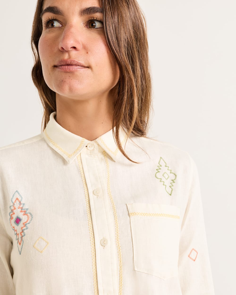 PENDLETON WOMEN'S EMBROIDERED PERFECT ONE POCKET SHIRT