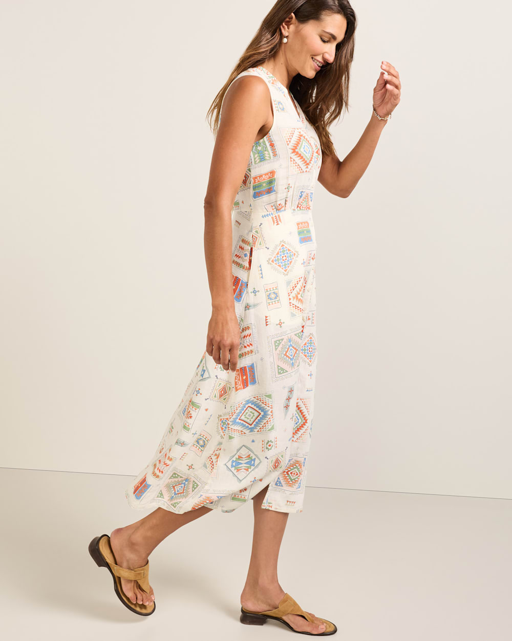 PENDLETON WOMEN'S LANA SLEEVELESS LINEN DRESS