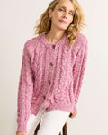PENDLETON WOMEN'S MARLED COTTON CABLE CARDIGAN