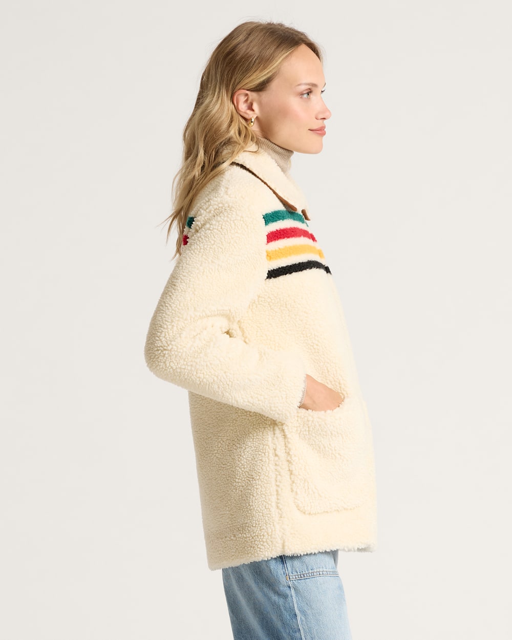 PENDLETON WOMEN'S GLACIER SUNSET SHERPA FLEECE JACKET