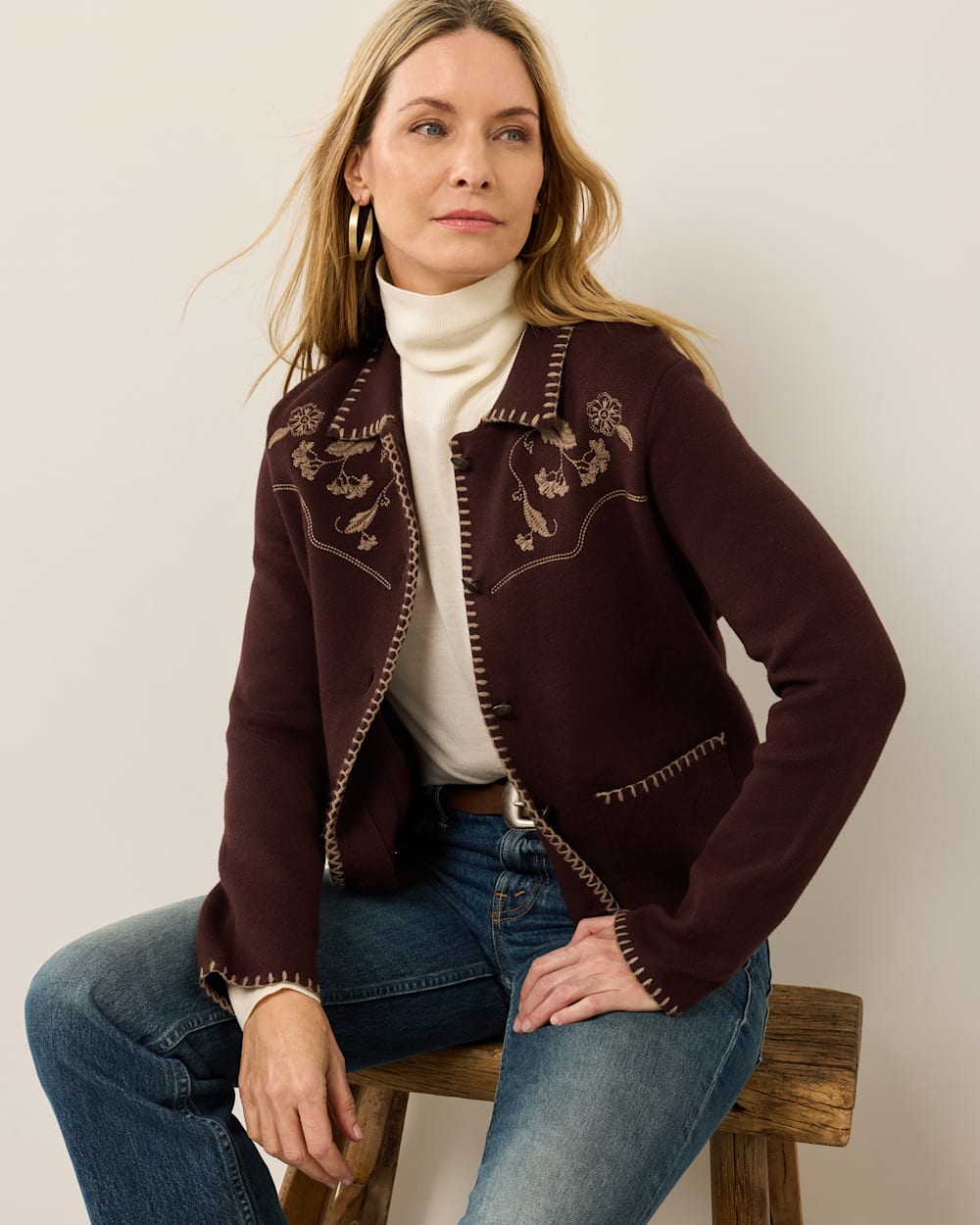 PENDLETON WOMEN'S EMBROIDERED SOUVENIR CARDIGAN