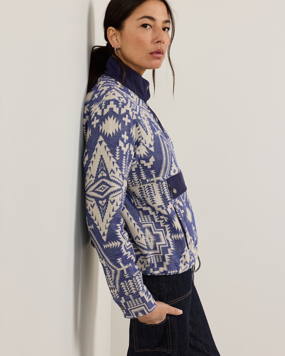 PENDLETON WOMEN'S DOUBLESOFT HALF-SNAP PULLOVER
