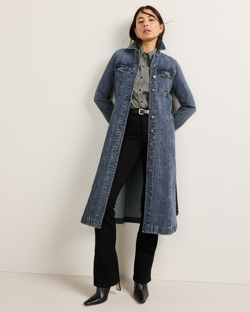 PENDLETON WOMEN'S DENIM MIDI SHIRT DRESS