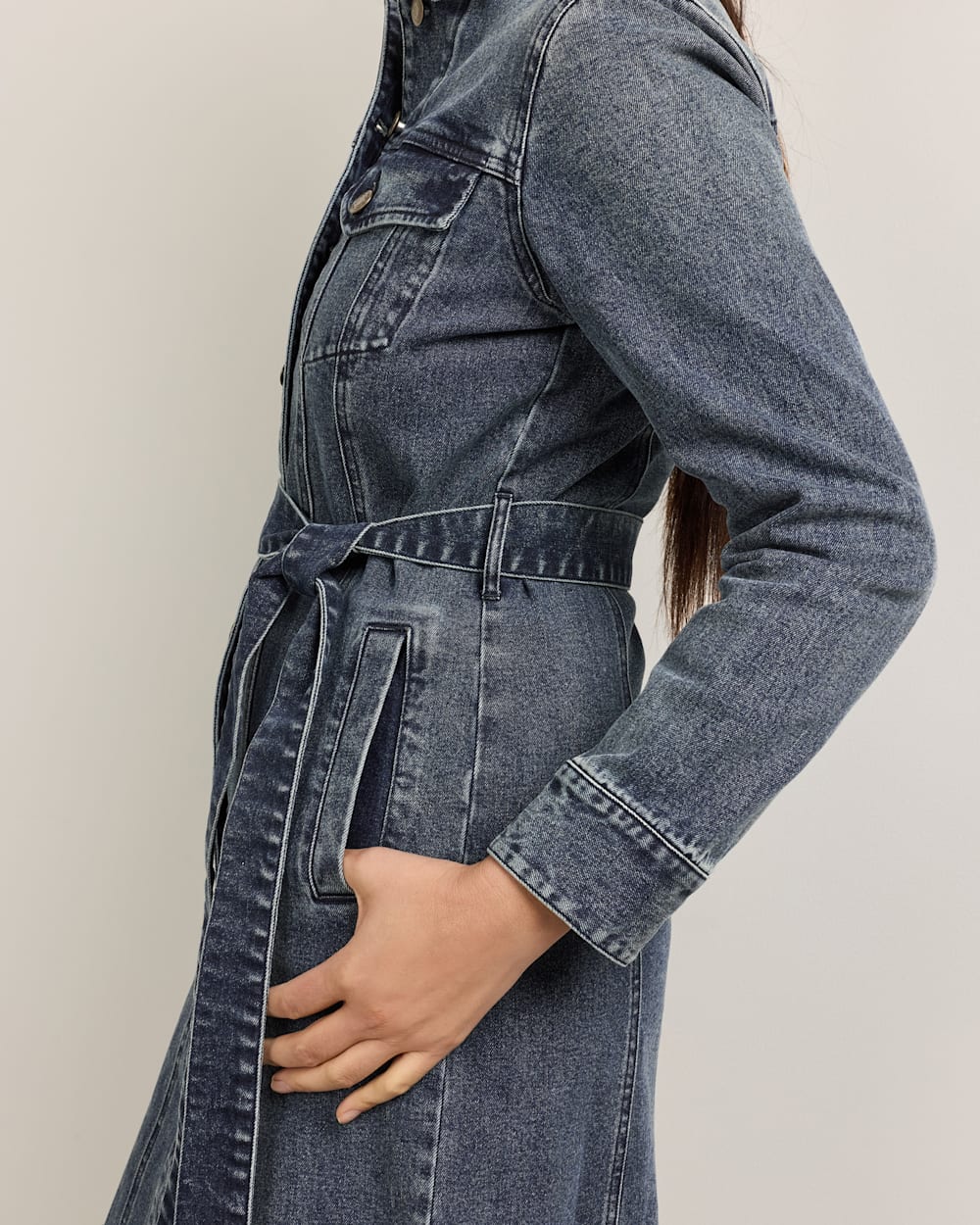 PENDLETON WOMEN'S DENIM MIDI SHIRT DRESS