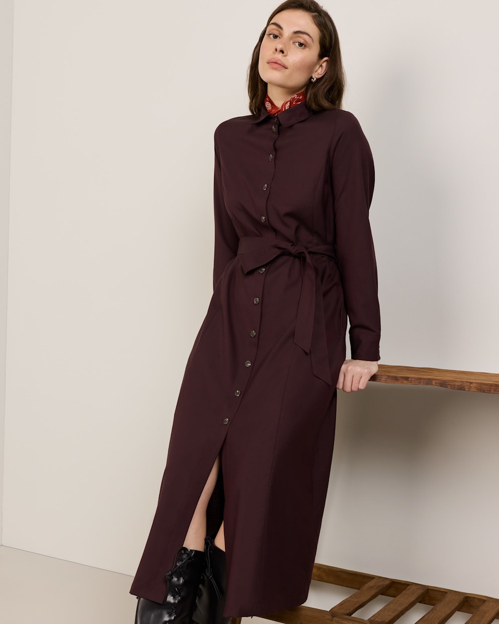 PENDLETON WOMEN'S WORSTED WOOL SHIRT DRESS