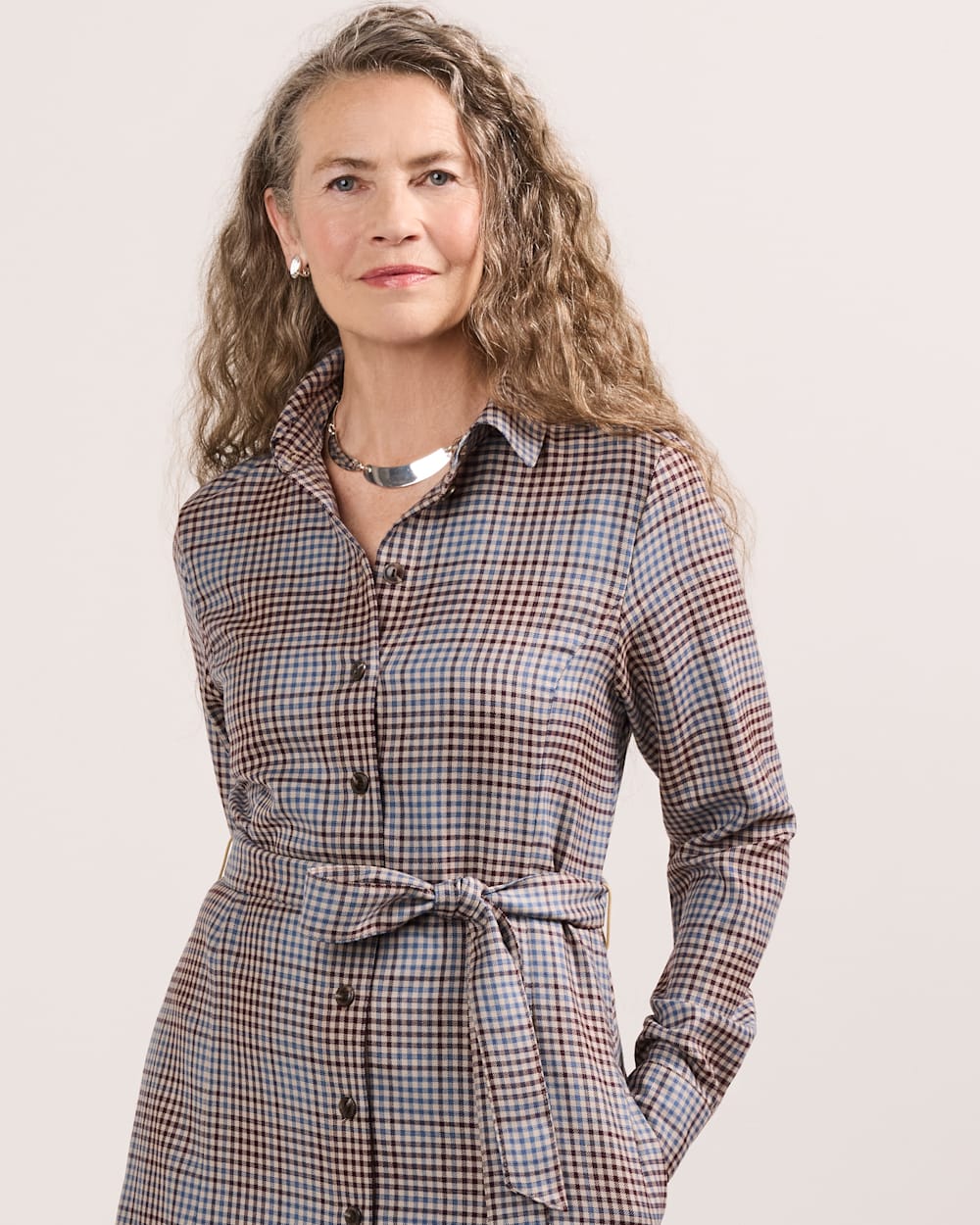 PENDLETON WOMEN'S PLAID WORSTED WOOL SHIRT DRESS