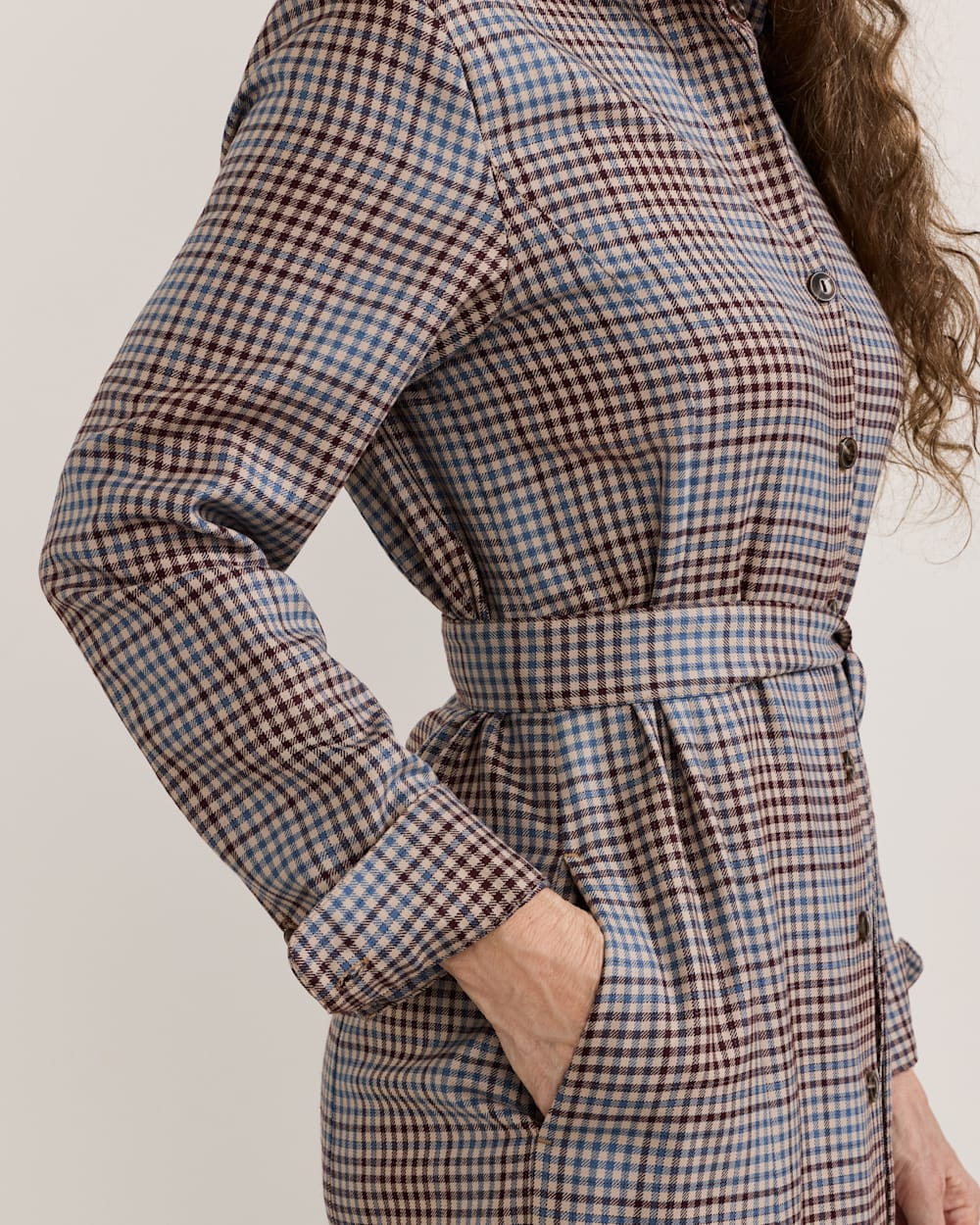PENDLETON WOMEN'S PLAID WORSTED WOOL SHIRT DRESS