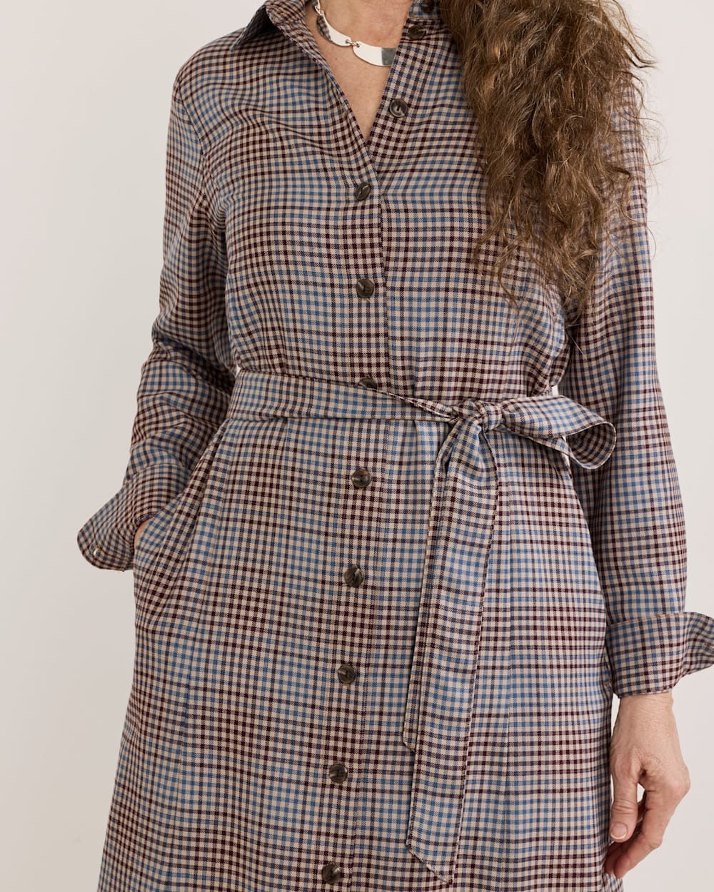PENDLETON WOMEN'S PLAID WORSTED WOOL SHIRT DRESS