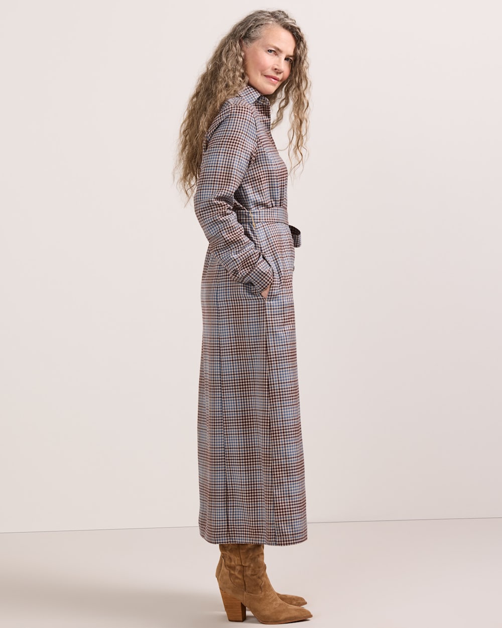 PENDLETON WOMEN'S PLAID WORSTED WOOL SHIRT DRESS