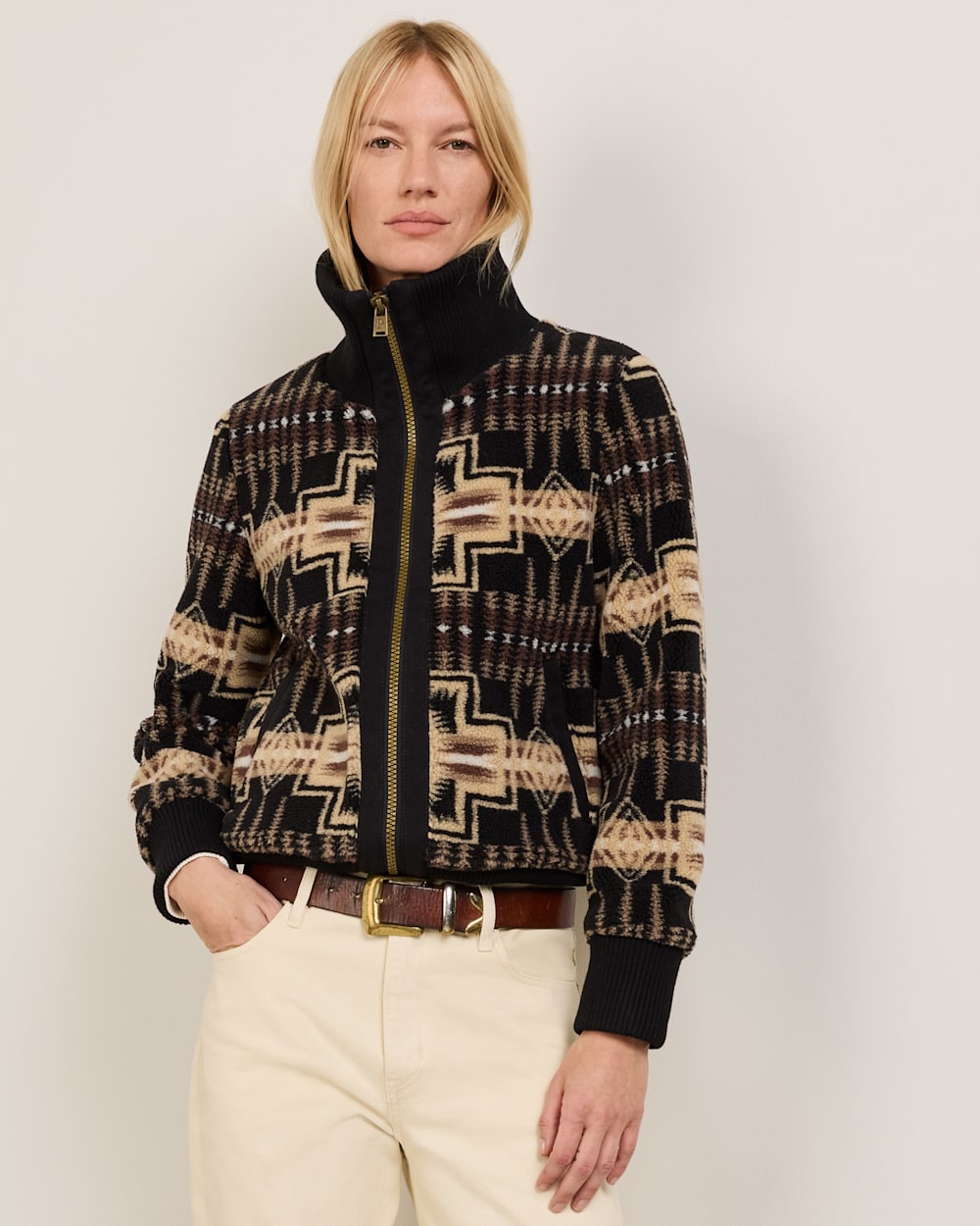PENDLETON WOMEN'S HARDING FOXGLOVE FLEECE BOMBER JACKET