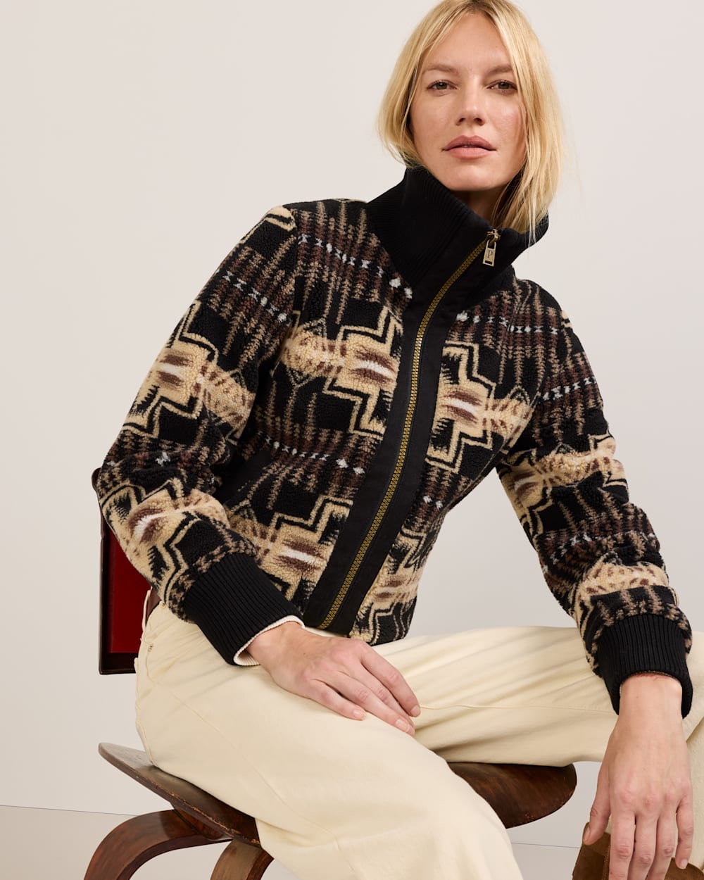 PENDLETON WOMEN'S HARDING FOXGLOVE FLEECE BOMBER JACKET