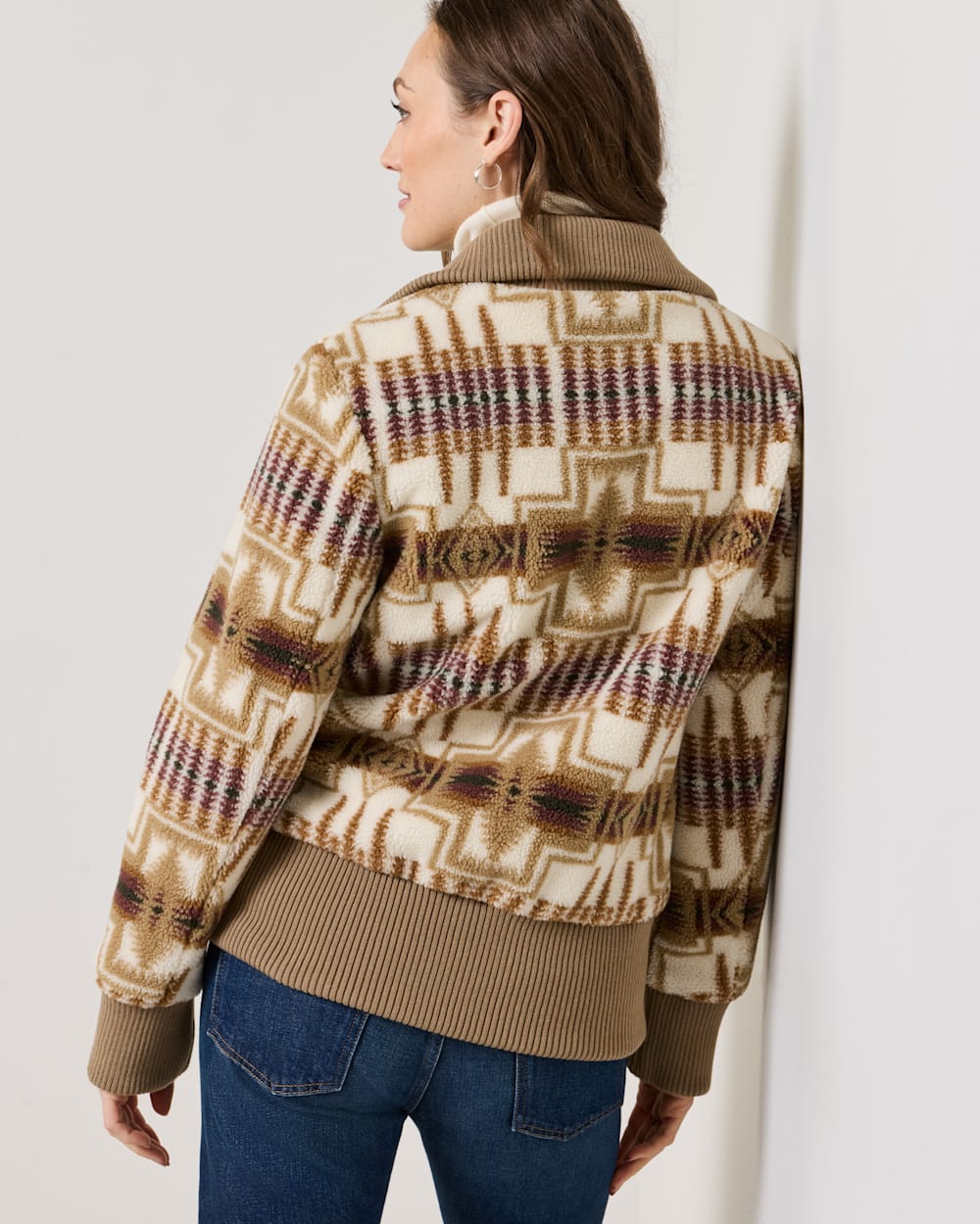 PENDLETON WOMEN'S HARDING FOXGLOVE FLEECE BOMBER JACKET