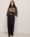 PENDLETON WOMEN'S GRAPHIC SHETLAND COLLECTION ZIP VEST