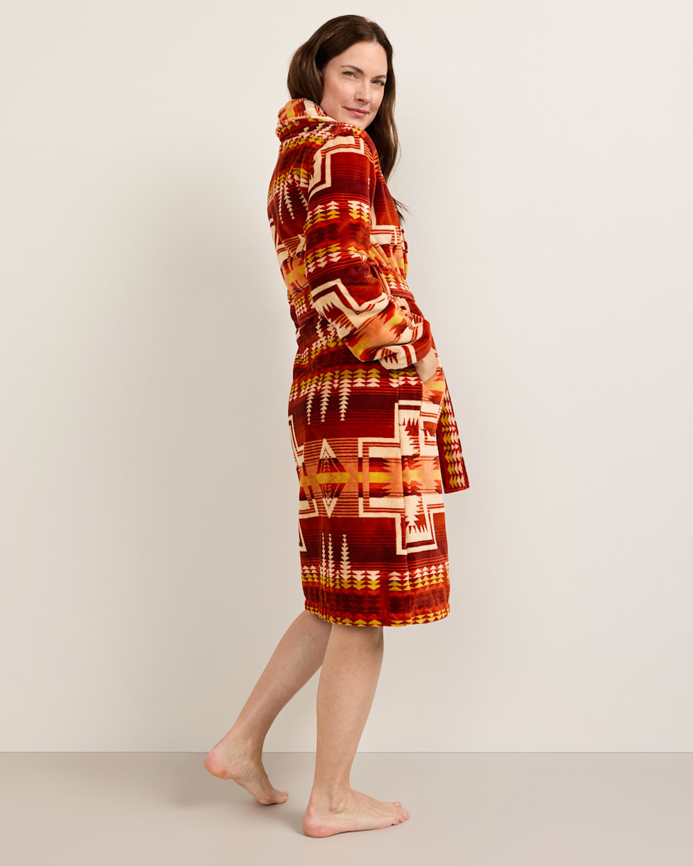 PENDLETON WOMEN'S HARDING COTTON TERRY VELOUR BATHROBE