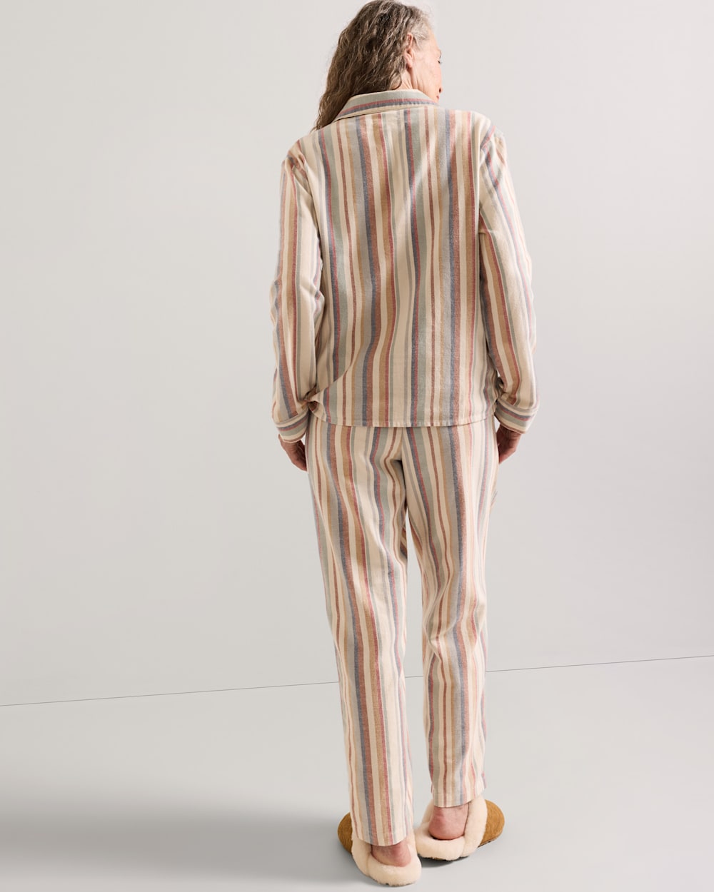 PENDLETON WOMEN'S MULTI STRIPE FLANNEL PAJAMA SET