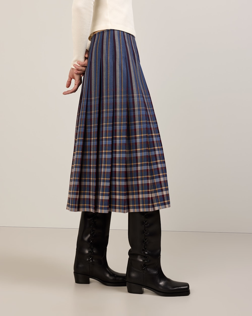 PENDLETON WOMEN'S WORSTED WOOL PLEATED SKIRT