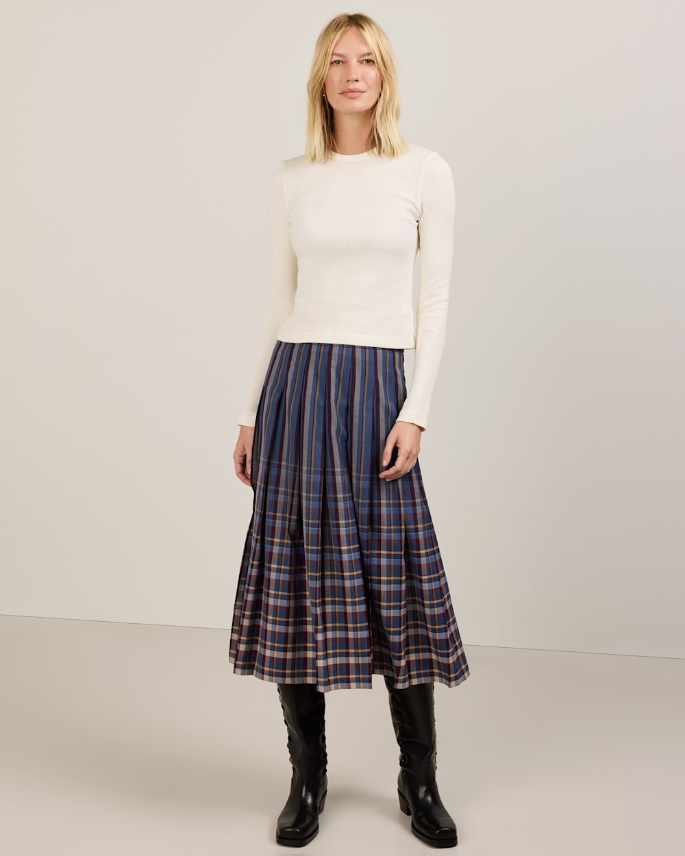 PENDLETON WOMEN'S WORSTED WOOL PLEATED SKIRT