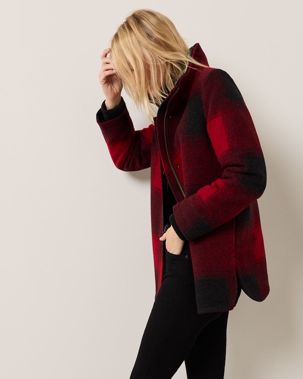 PENDLETON WOMEN'S PLAID WOOL COAT