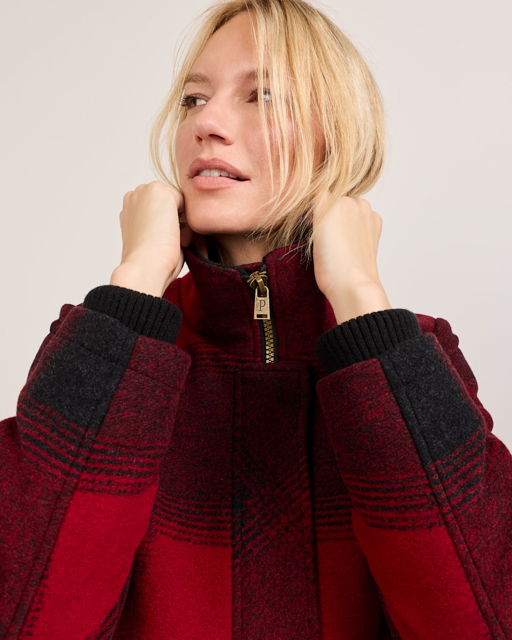 PENDLETON WOMEN'S PLAID WOOL COAT