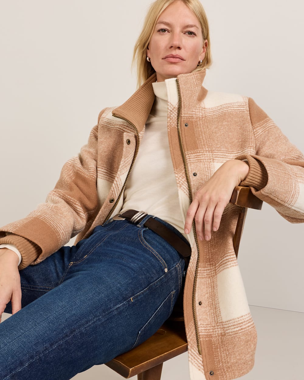 PENDLETON WOMEN'S PLAID WOOL COAT