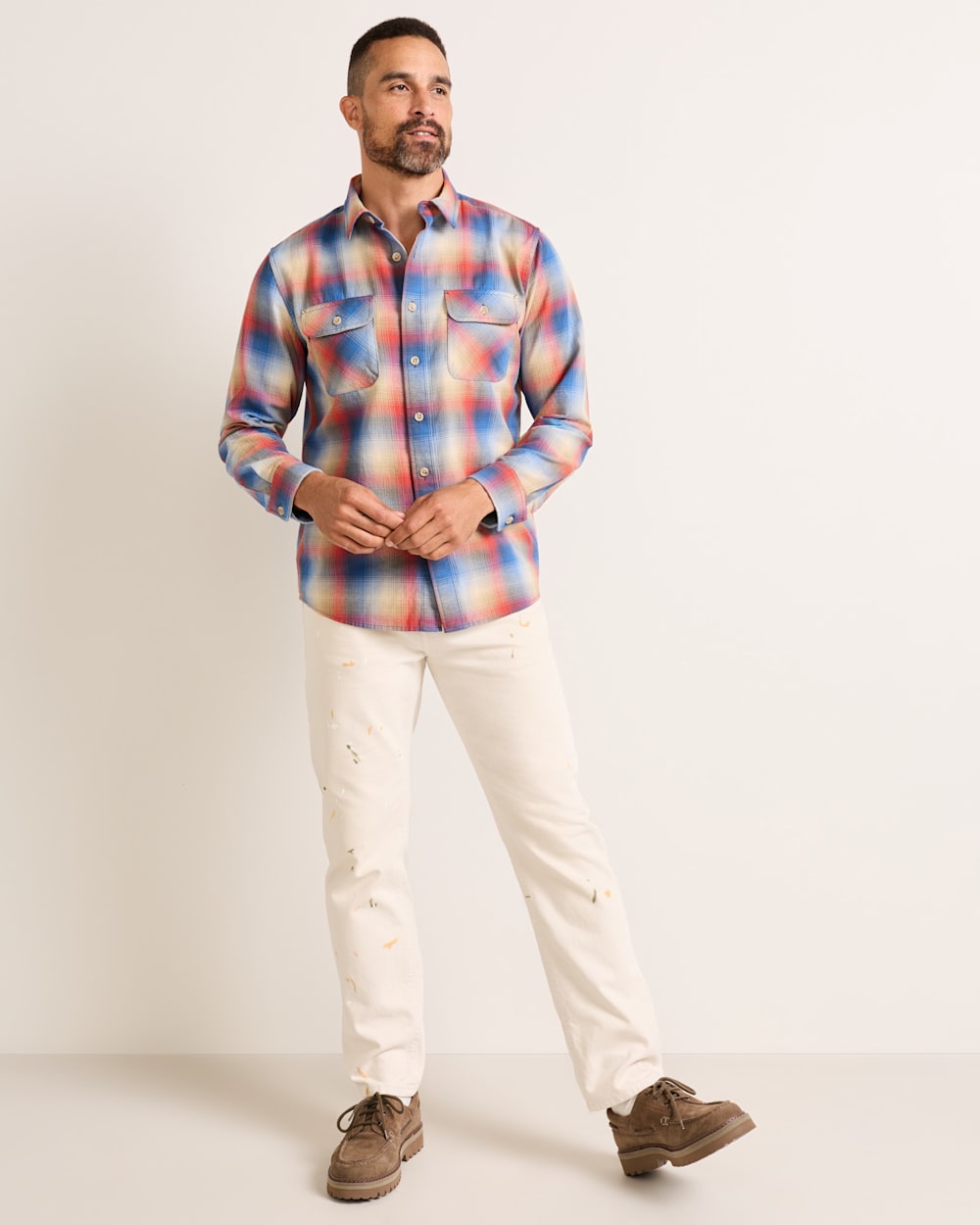 PENDLETON MEN'S PLAID BEACH SHACK COTTON SHIRT