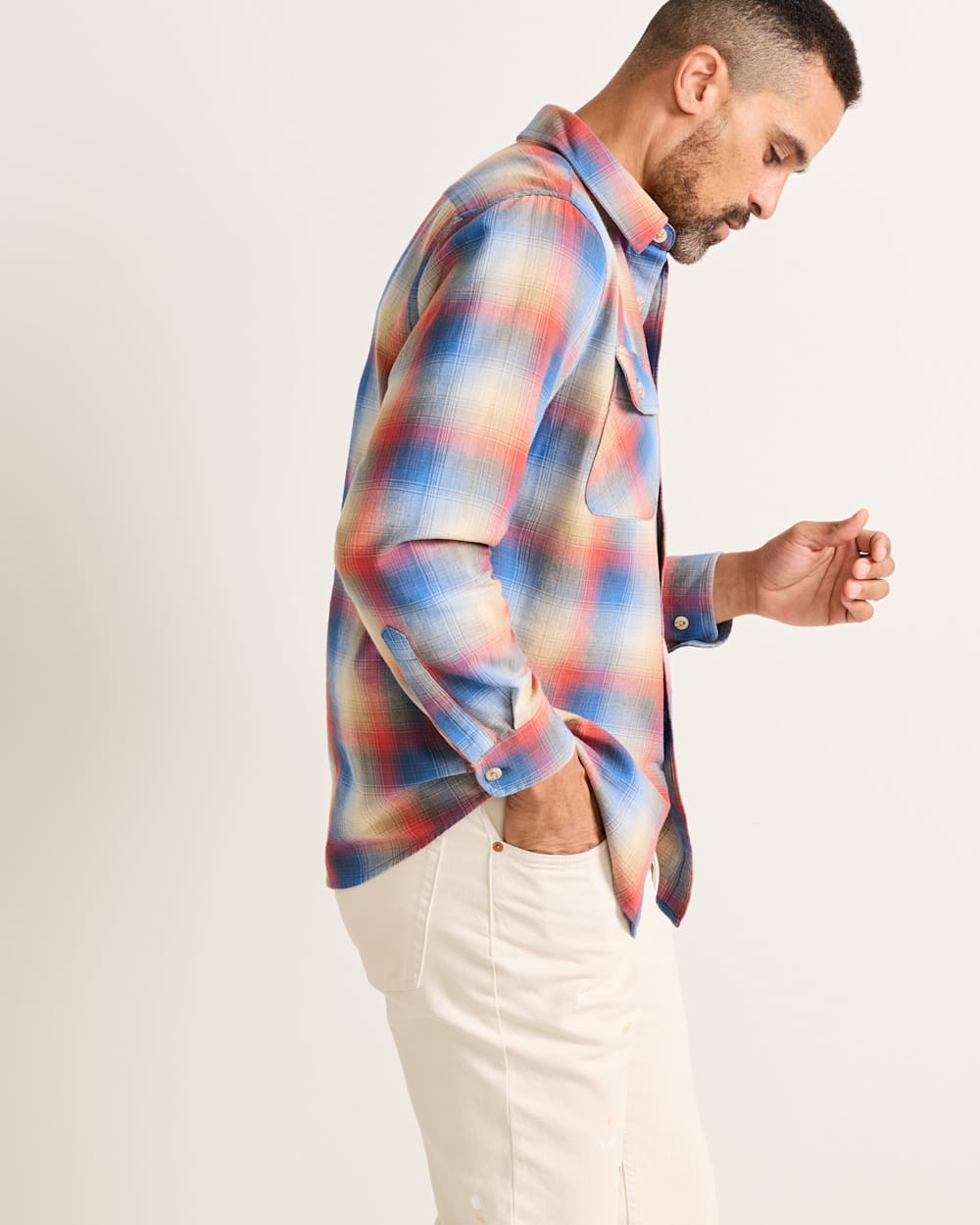 PENDLETON MEN'S PLAID BEACH SHACK COTTON SHIRT