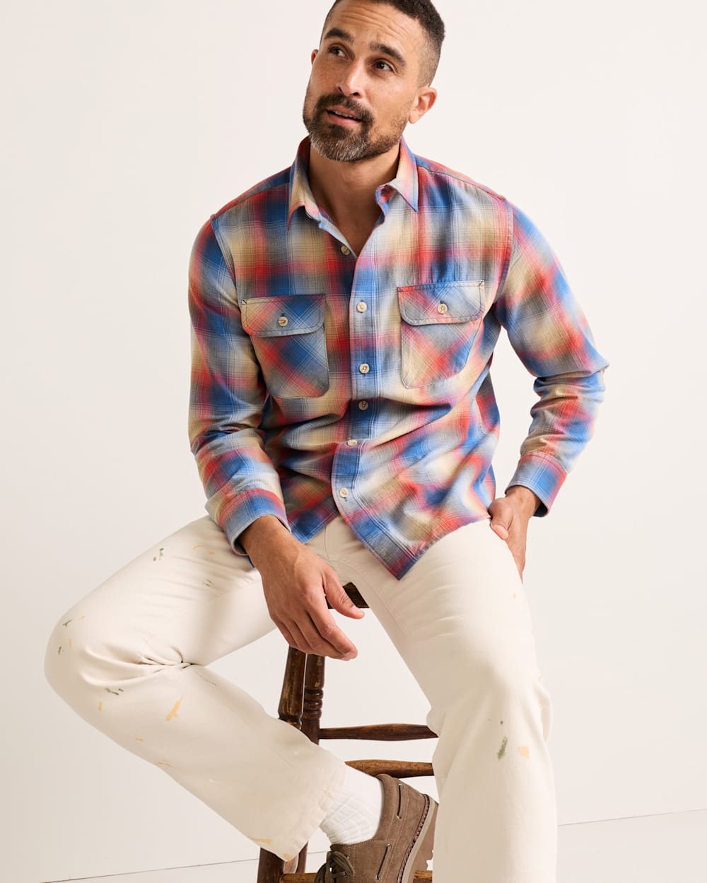 PENDLETON MEN'S PLAID BEACH SHACK COTTON SHIRT