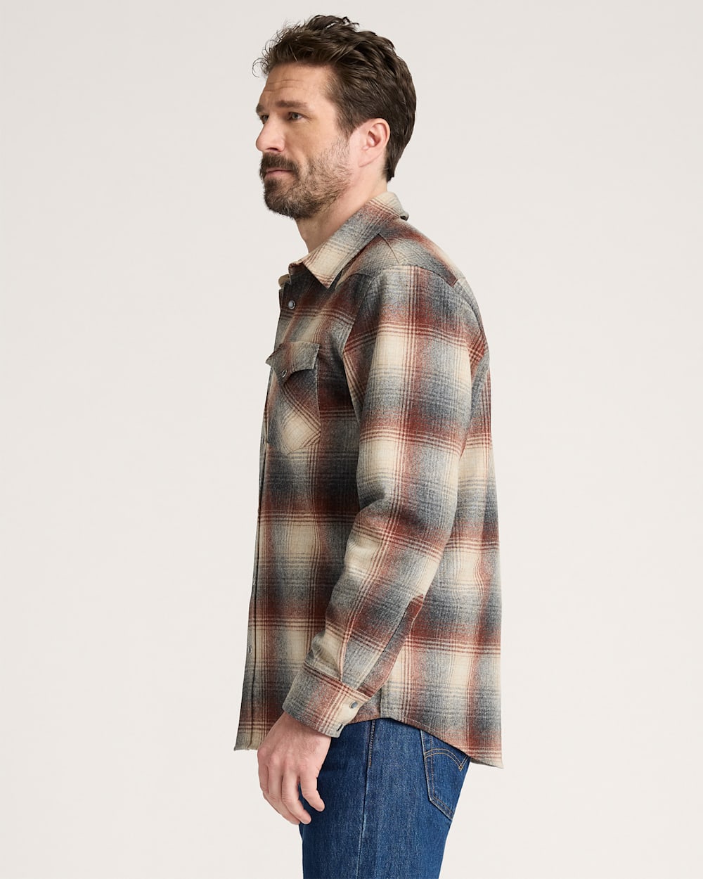 PENDLETON MEN'S PLAID SNAP-FRONT WESTERN CANYON SHIRT