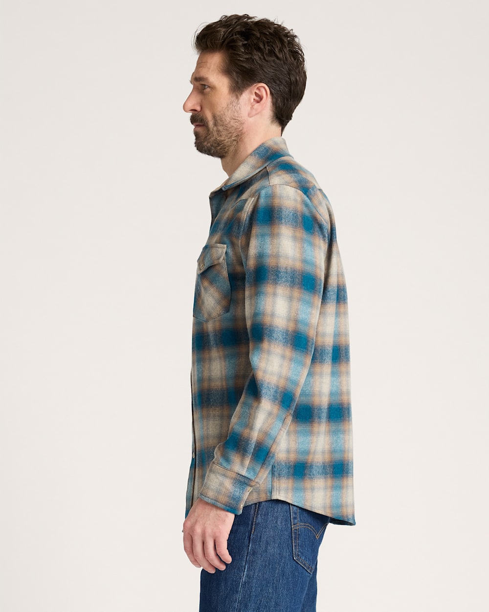 PENDLETON MEN'S PLAID SNAP-FRONT WESTERN CANYON SHIRT